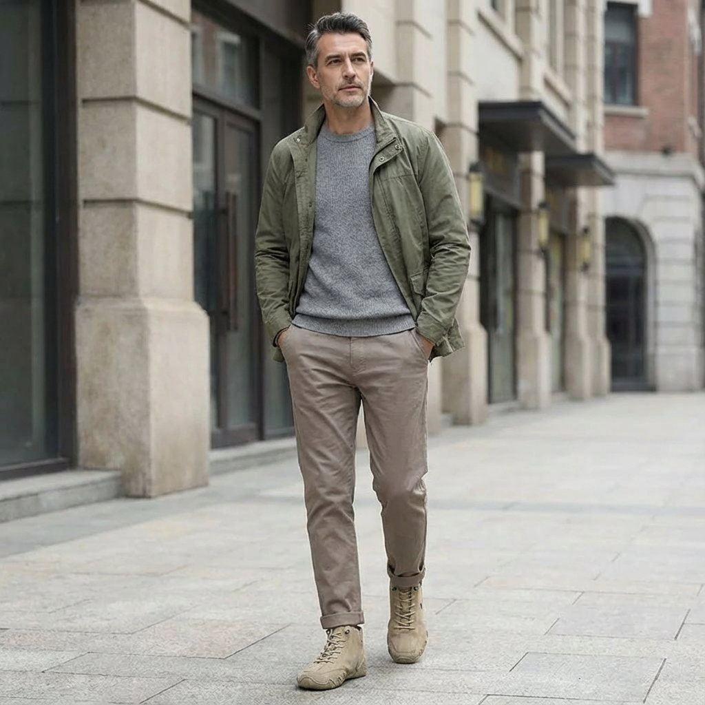 Supportive High-Top Shoes with Stable Heel Design