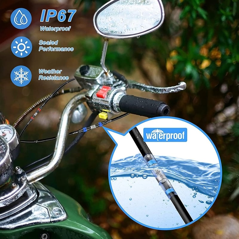 AquaSeal – Hőzsugorodó forrasztóhüvely készlet elektromos vezetékek bekötéséhez