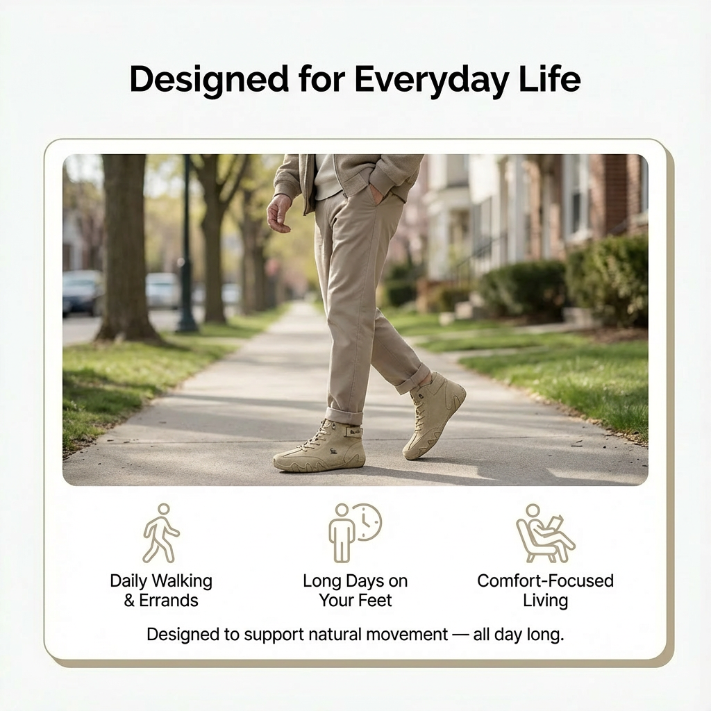 Supportive High-Top Shoes with Stable Heel Design