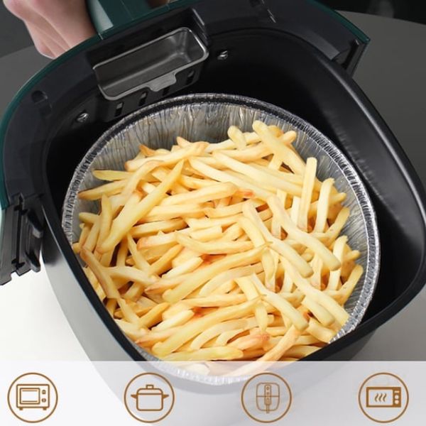 BlazeGuard —Disposable Aluminum Foil Air Fryer Liners Set