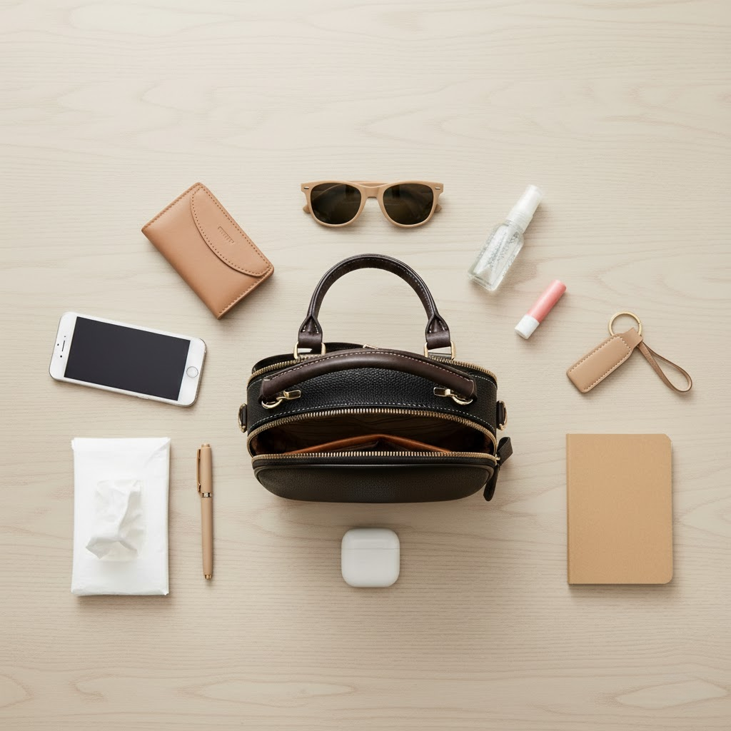 Structured Daily Crossbody Bag with Top Handle