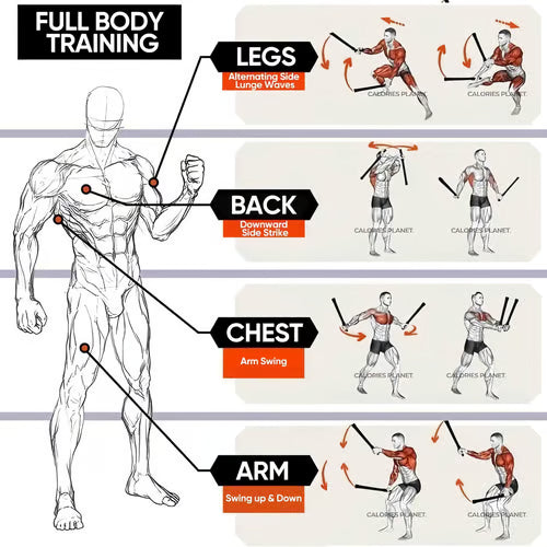 FlameStrike - Cuerdas de entrenamiento con peso