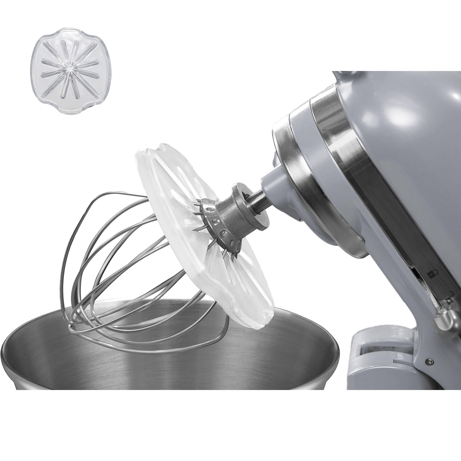 WhiskGuard ― 据え置き式攪拌機用 飛び散り防止 混ぜ合わせカバー