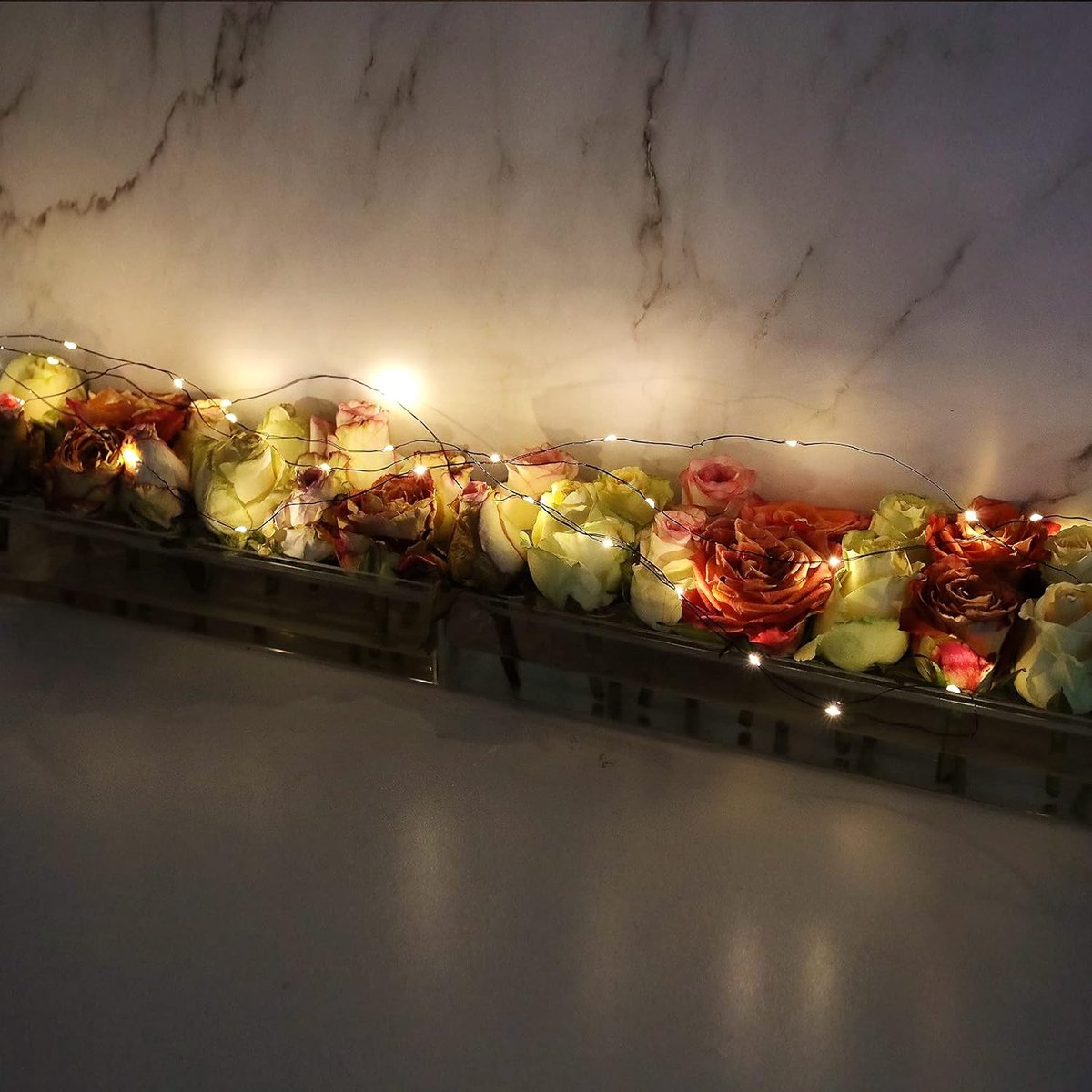 Vaso a bouquet sospeso trasparente per composizioni floreali da tavolo