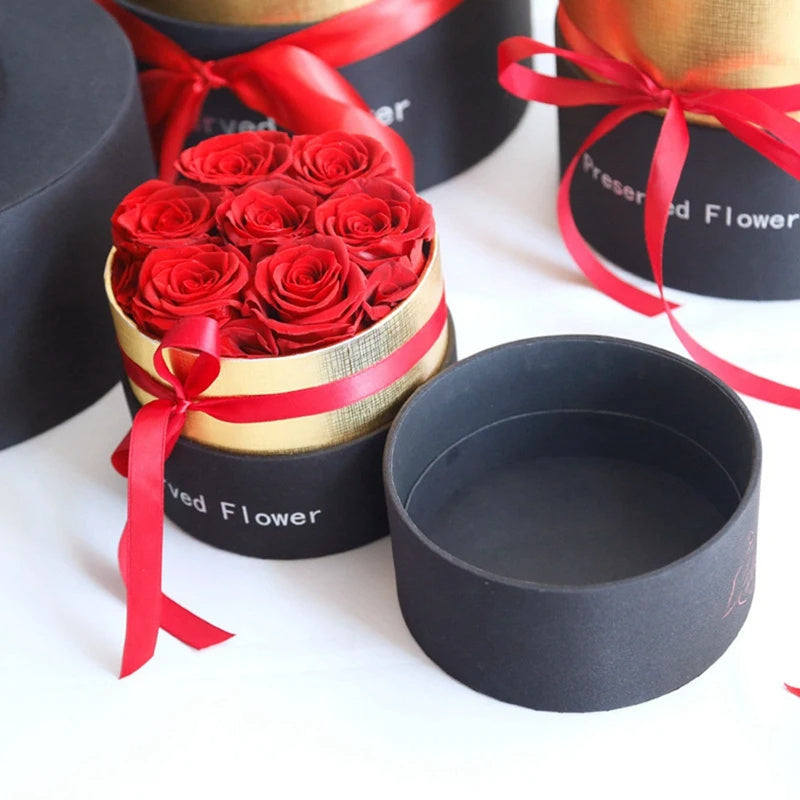 Preserved Rose Gift Box for Romantic Occasions and Home Decor