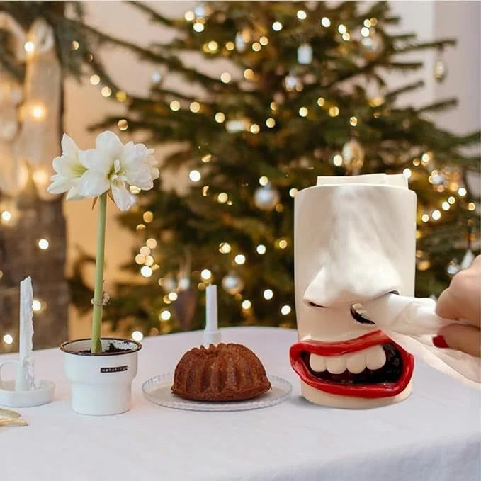 HappyFace - Caixa de Lenços Divertida Feita à Mão