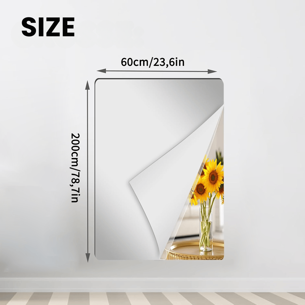 VividShield - Flexible Mirror Film for Walls & Home Decor