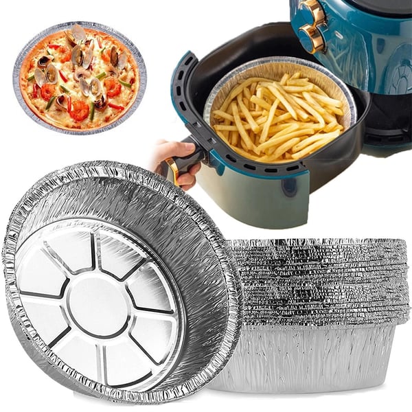 BlazeGuard —Disposable Aluminum Foil Air Fryer Liners Set