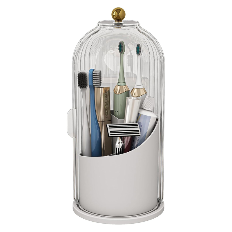 Otočný organizér na toaletní potřeby o 360° pro uložení na kosmetickém stolku