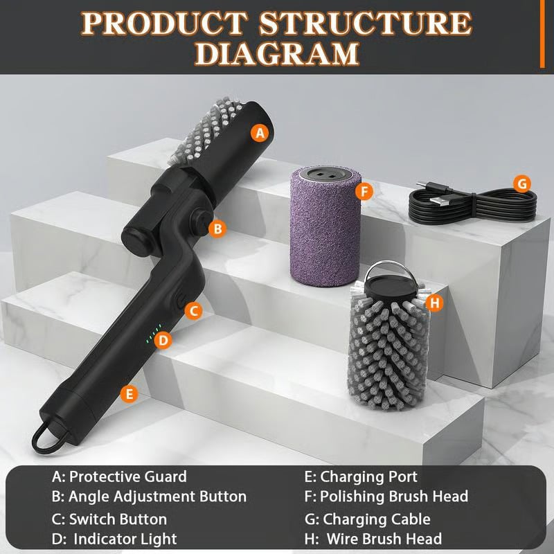 BBQ Grill Cleaning Brush – Roller Grill Cleaner