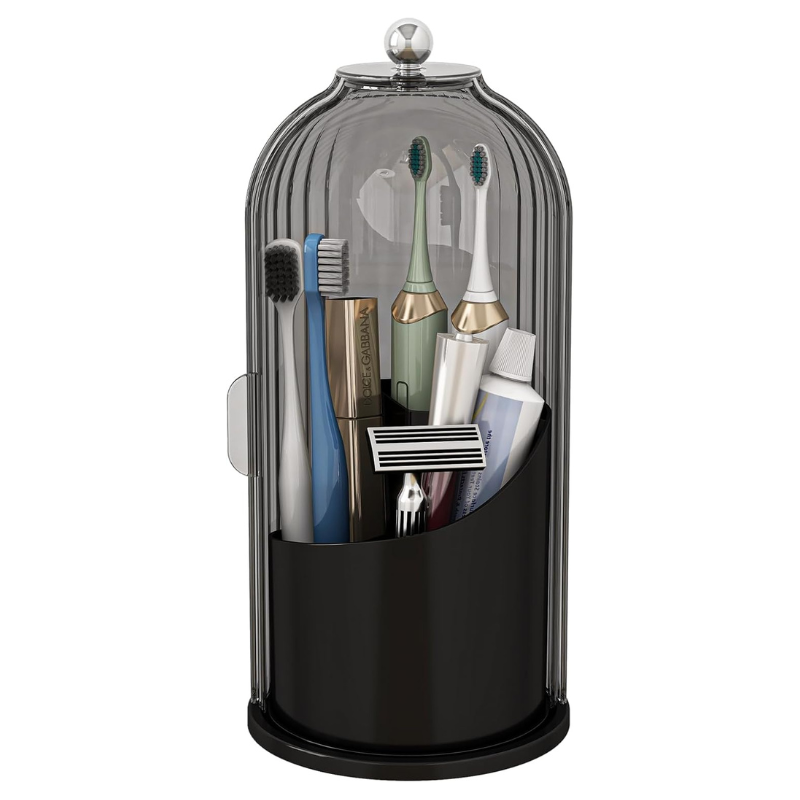 Otočný organizér na toaletní potřeby o 360° pro uložení na kosmetickém stolku