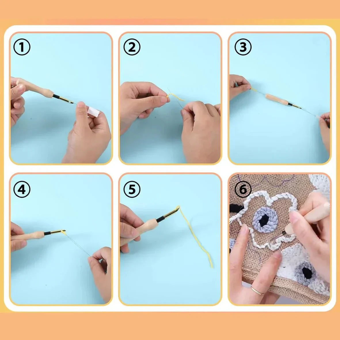 Punch-Needle-Starterset für DIY-Bastelprojekte