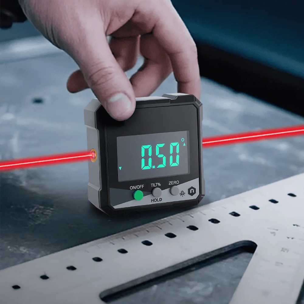 Digitaler Laser-Winkelmesser mit LCD-Anzeige