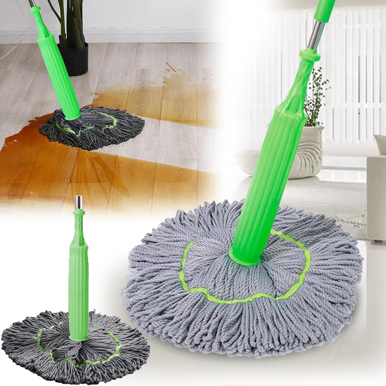 EaseMop – 2-in-1 Dry Mop with Reusable Mop Head