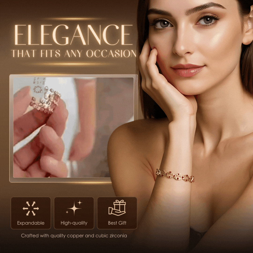 Skladací prsteň premeniteľný na náramok – šperkový doplnok