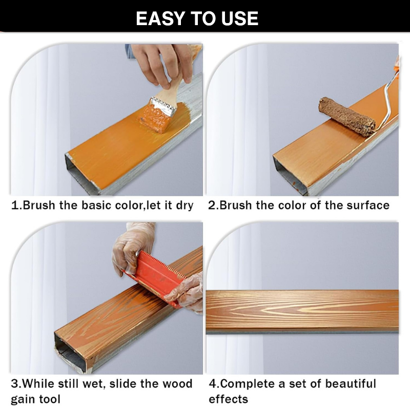 2 darabos barkamintázó textúrázó szerszámkészlet (házi barkácshoz)