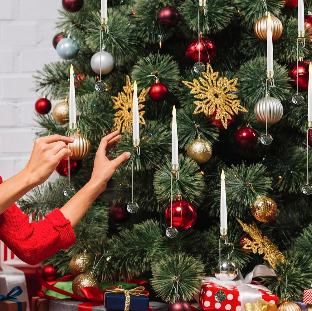 Kindlera – Set di luci a candela per albero di Natale a LED