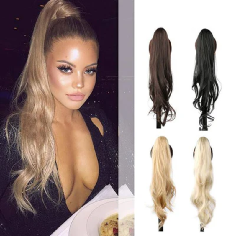 Clip-In Ponytail Hair Extension for Instant Volume & Length