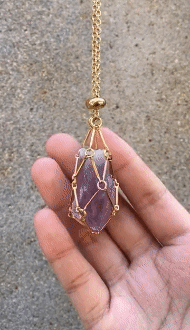 Interchangeable Crystal Stone Necklace