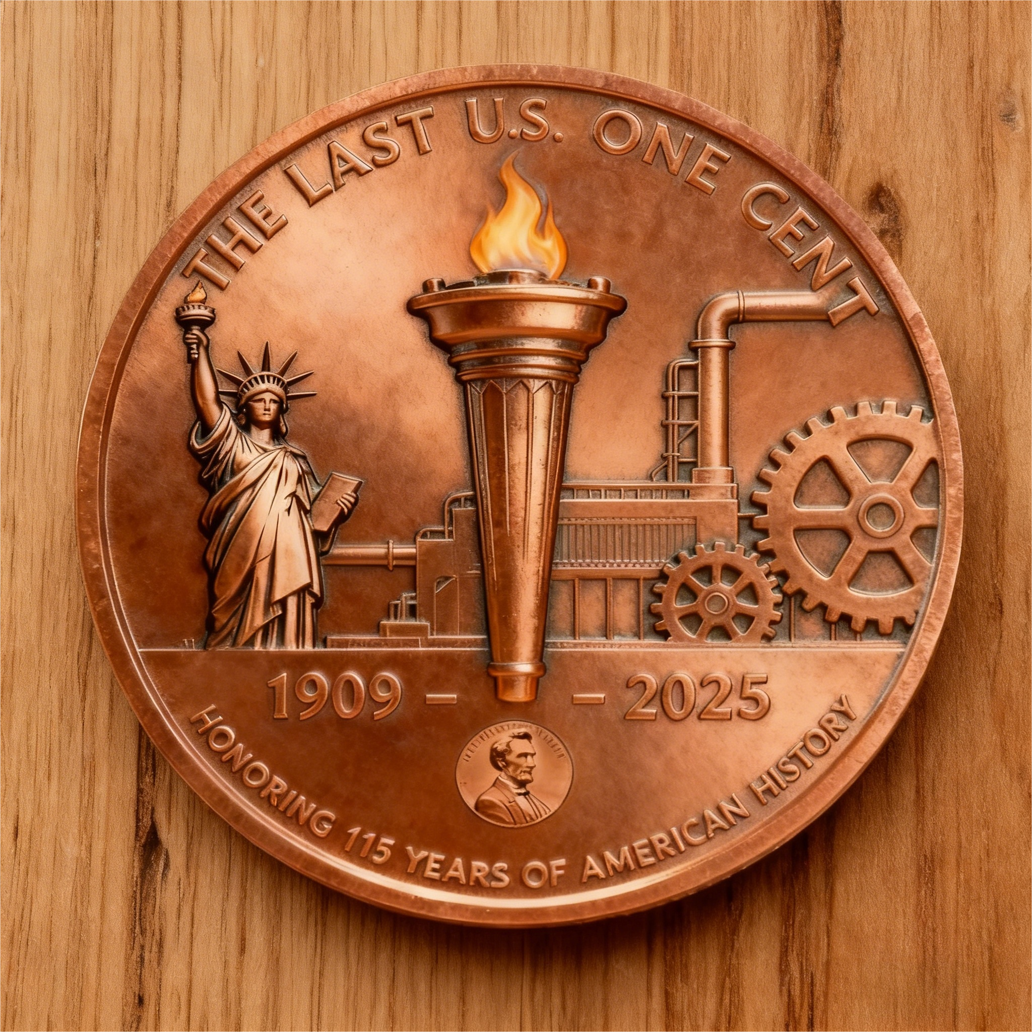 Lincoln Letzter Penny – 11/12 Prägestätte Philadelphia, Sammlermünze in limitierter Auflage