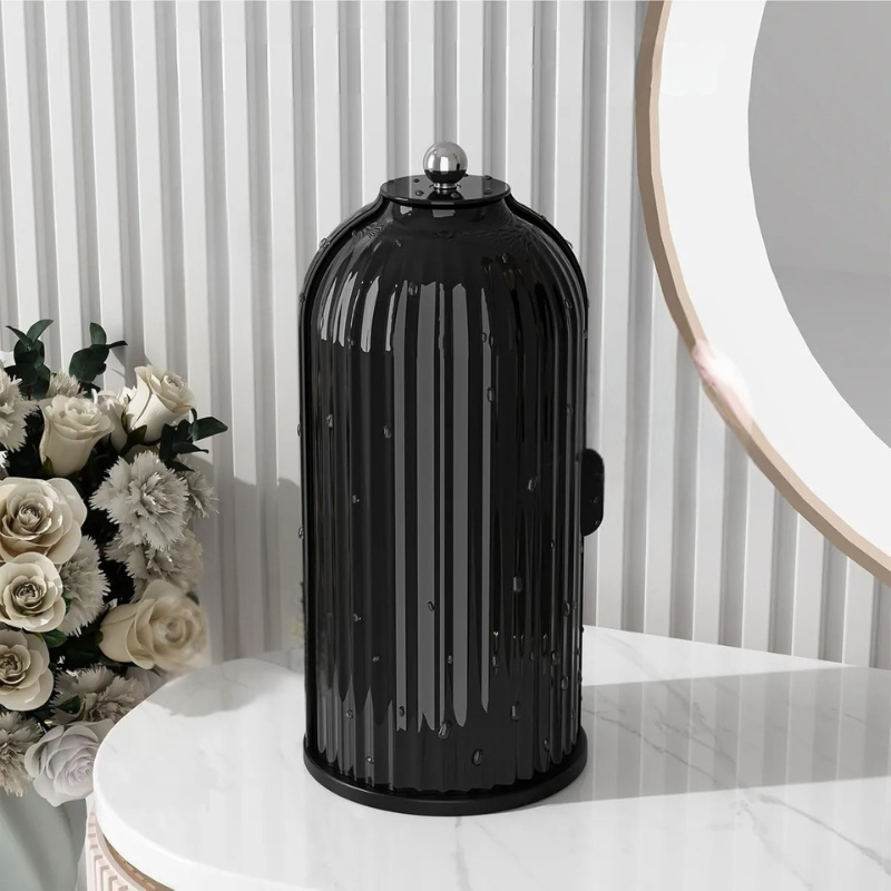 Portaoggetti girevole a 360° per articoli da toeletta e accessori da bagno per riporre sul mobile da toilette