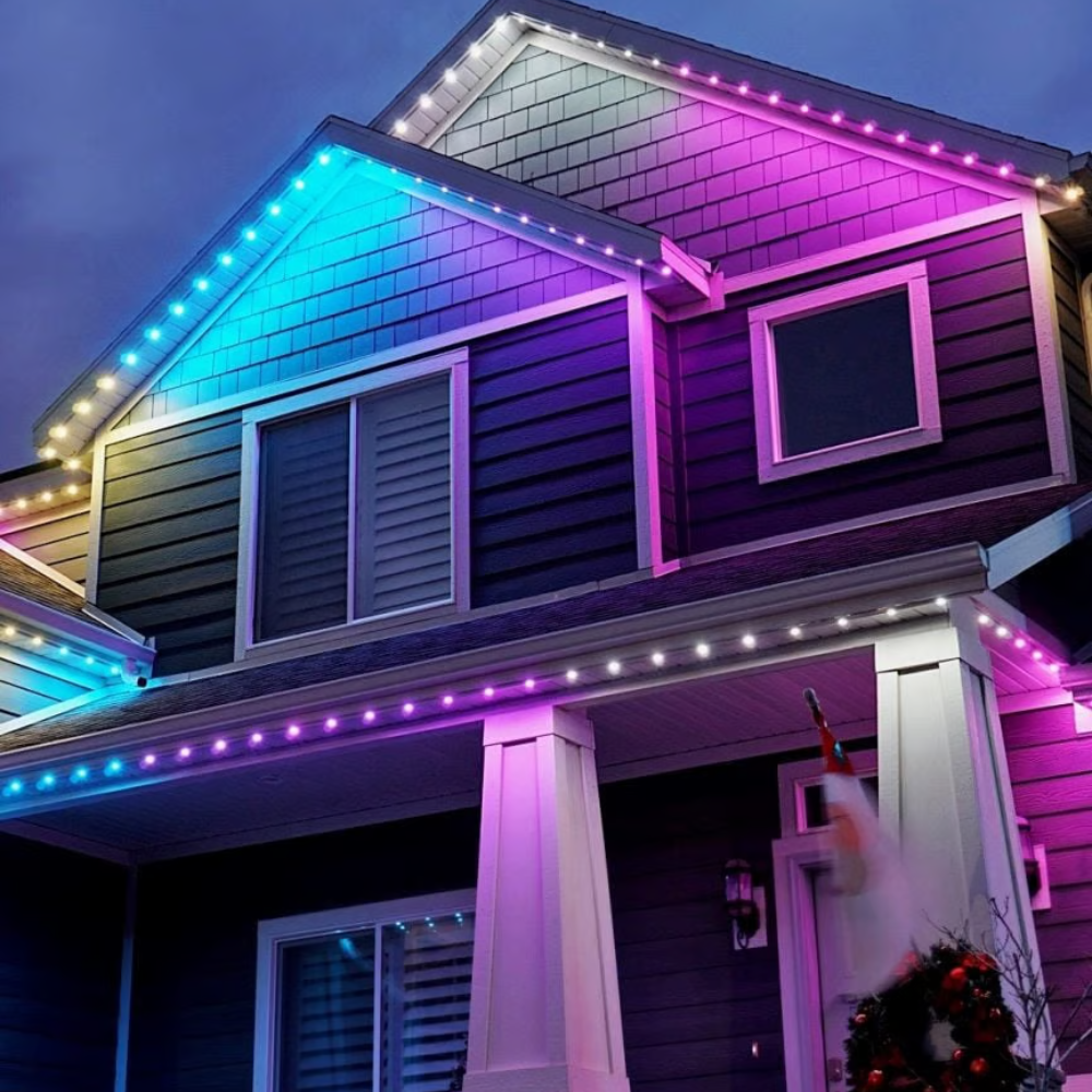 Ruban lumineux d’extérieur à DEL arc-en-ciel intelligent