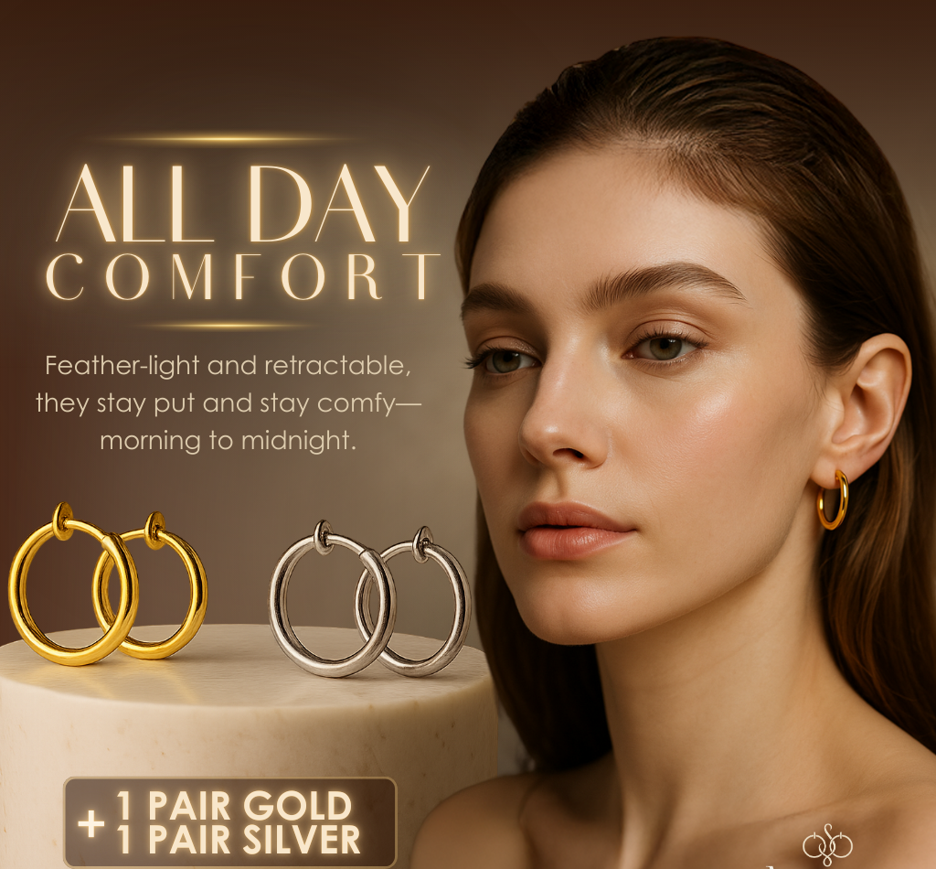 Retractable Comfort Hoop Earrings