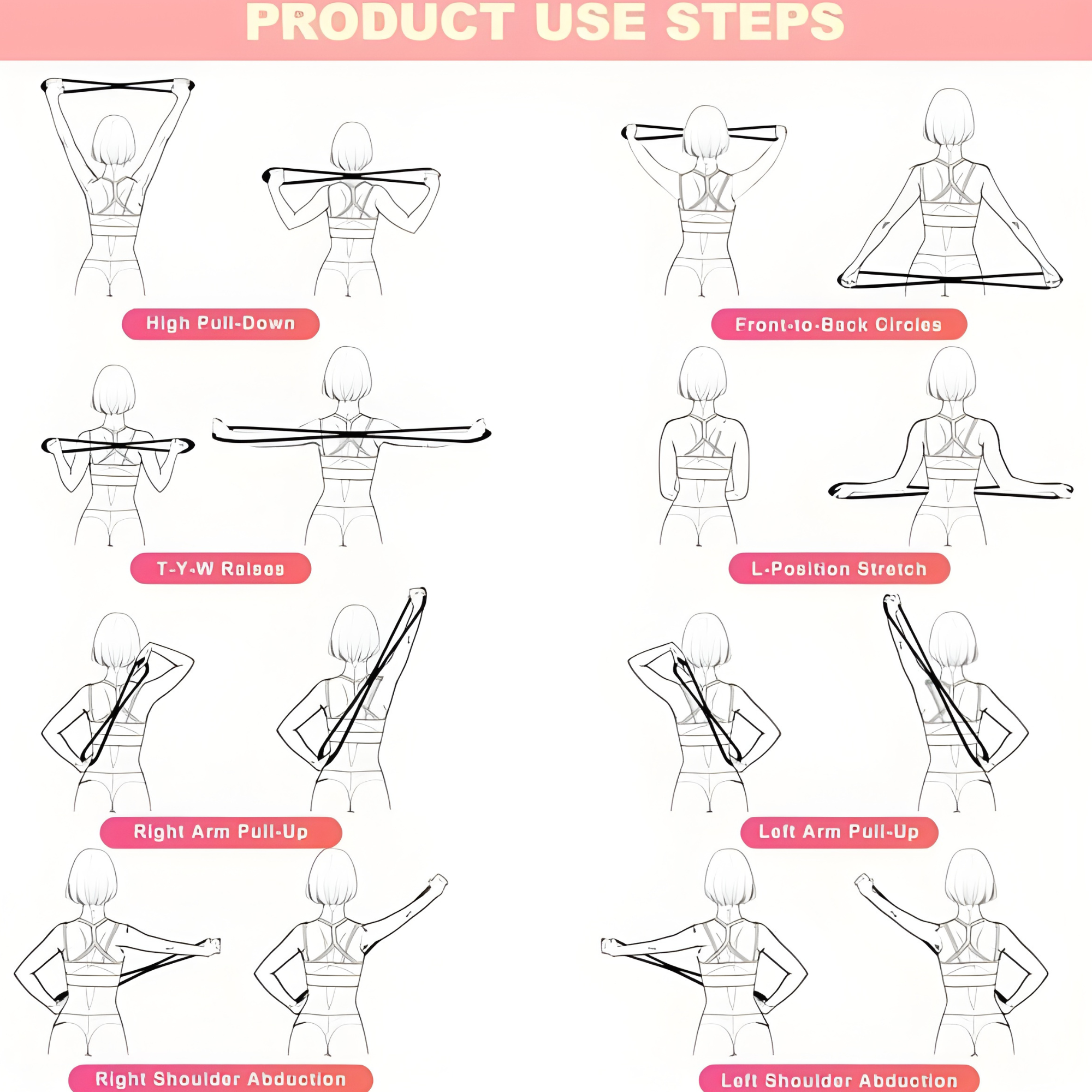 SculptShred — Banda elástica de resistencia para entrenamiento de la parte superior del cuerpo y la postura