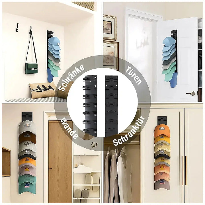 Wall Mounted Hat Rack – Space-Saving Cap Organizer