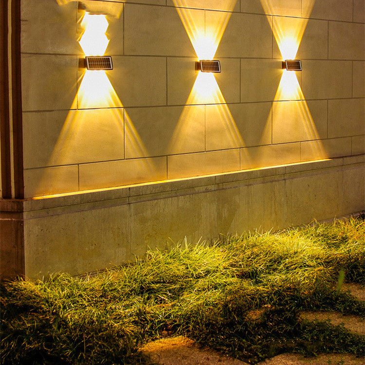 Solar LED Wall Light for Outdoor Garden Fence and Patio