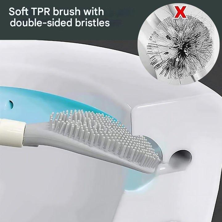 FlushMaster Pro — Silicone Toilet Brush with Wall Mounted Holder