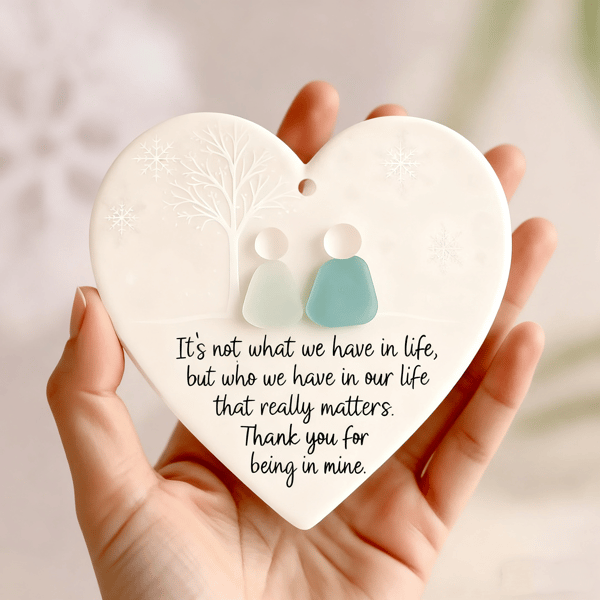 Armonia del Cuore – Decorazione a Cuore in Ceramica dal Significato Profondo