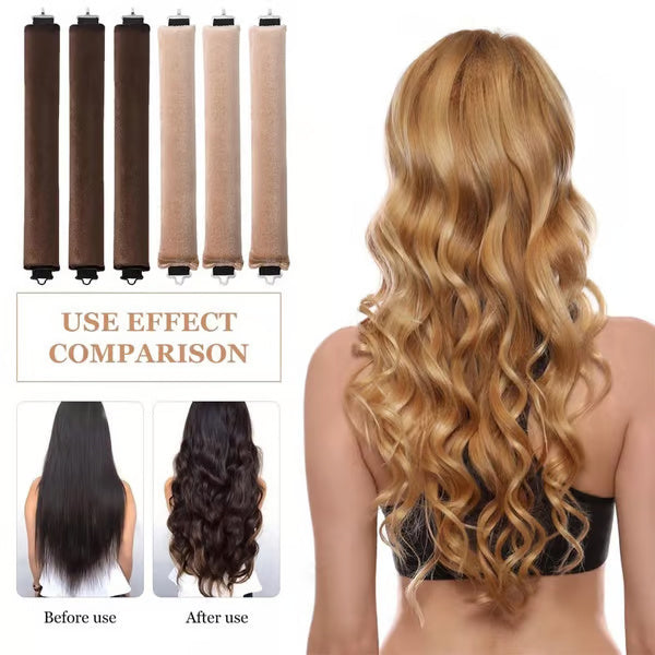 Satin Smooth Heatless Curlers – No-Heat Hair Styling Set