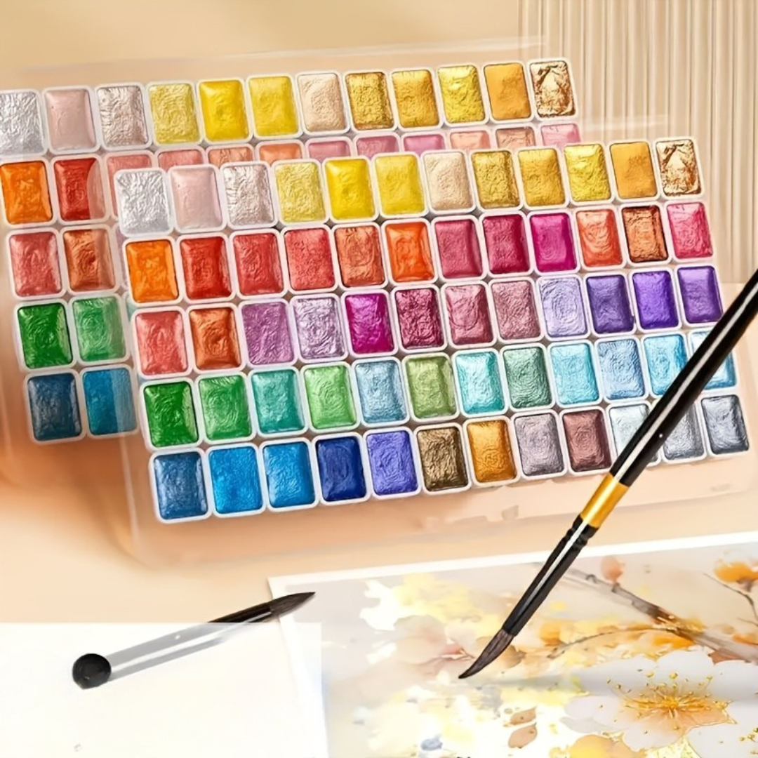 Instant Shimmering Watercolor Paint Set for Creative Art