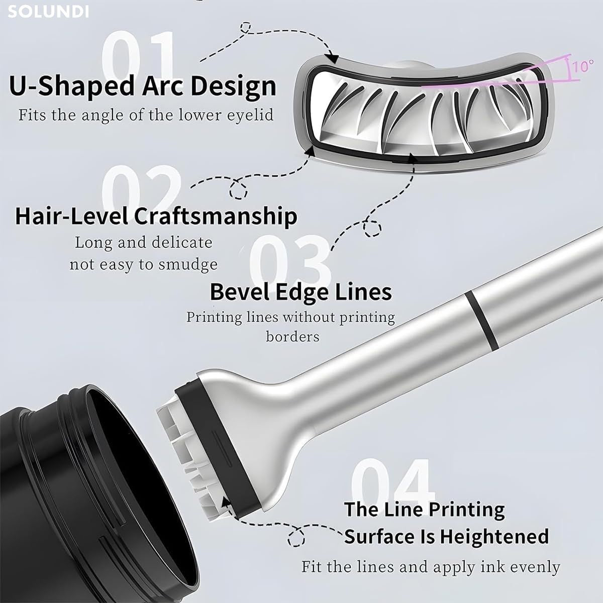 LashPress - Rizadora de pestañas con calor y herramienta de peinado de pestañas