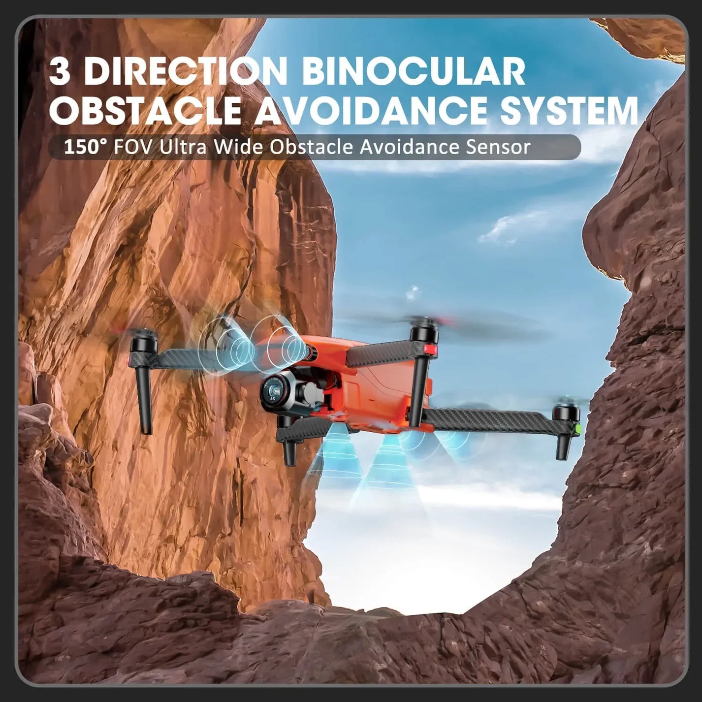 FalconX – Összecsukható 4K drón akadálykerüléssel és távirányítással