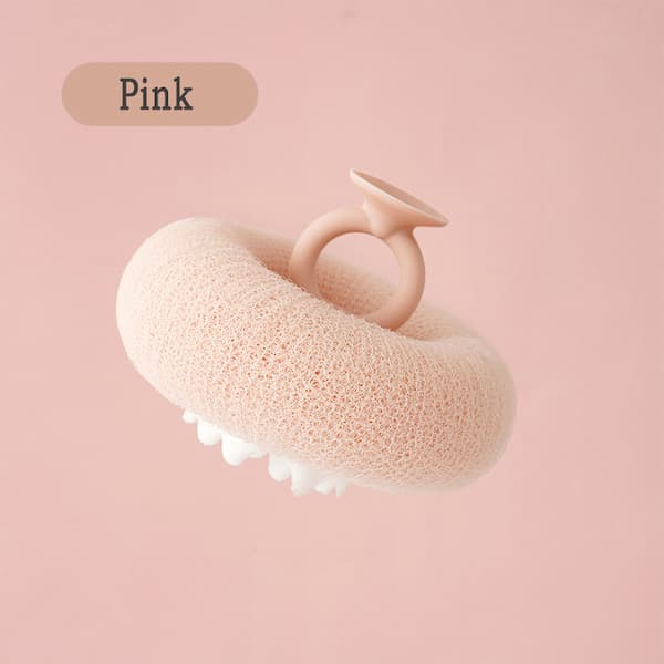 GlowVive — Silicone Body Scrubber Brush with Grip Handle