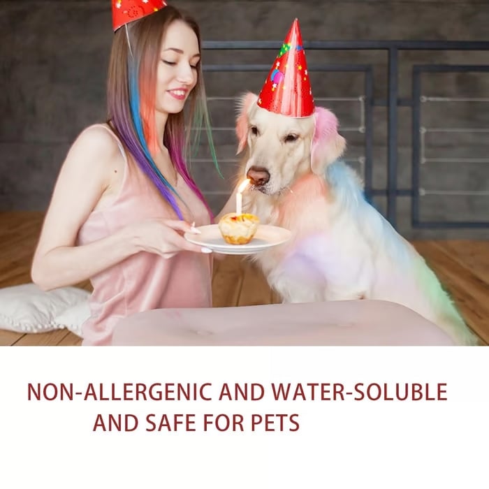 Sada barevných kříd na vlasy ve formě hřebenu – vícebarevná, dočasná barva pro slavnostní zábavu