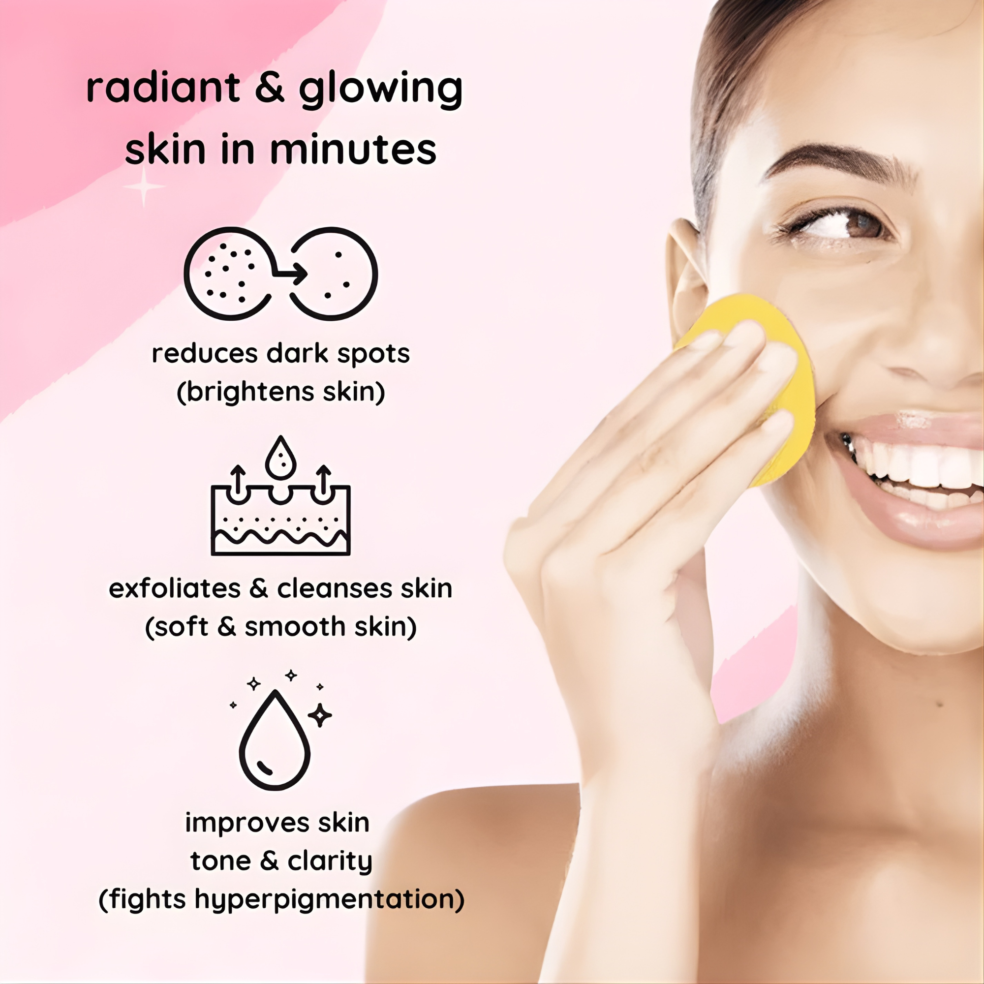 Discos iluminadores LumaSkin — discos exfoliantes para el rostro
