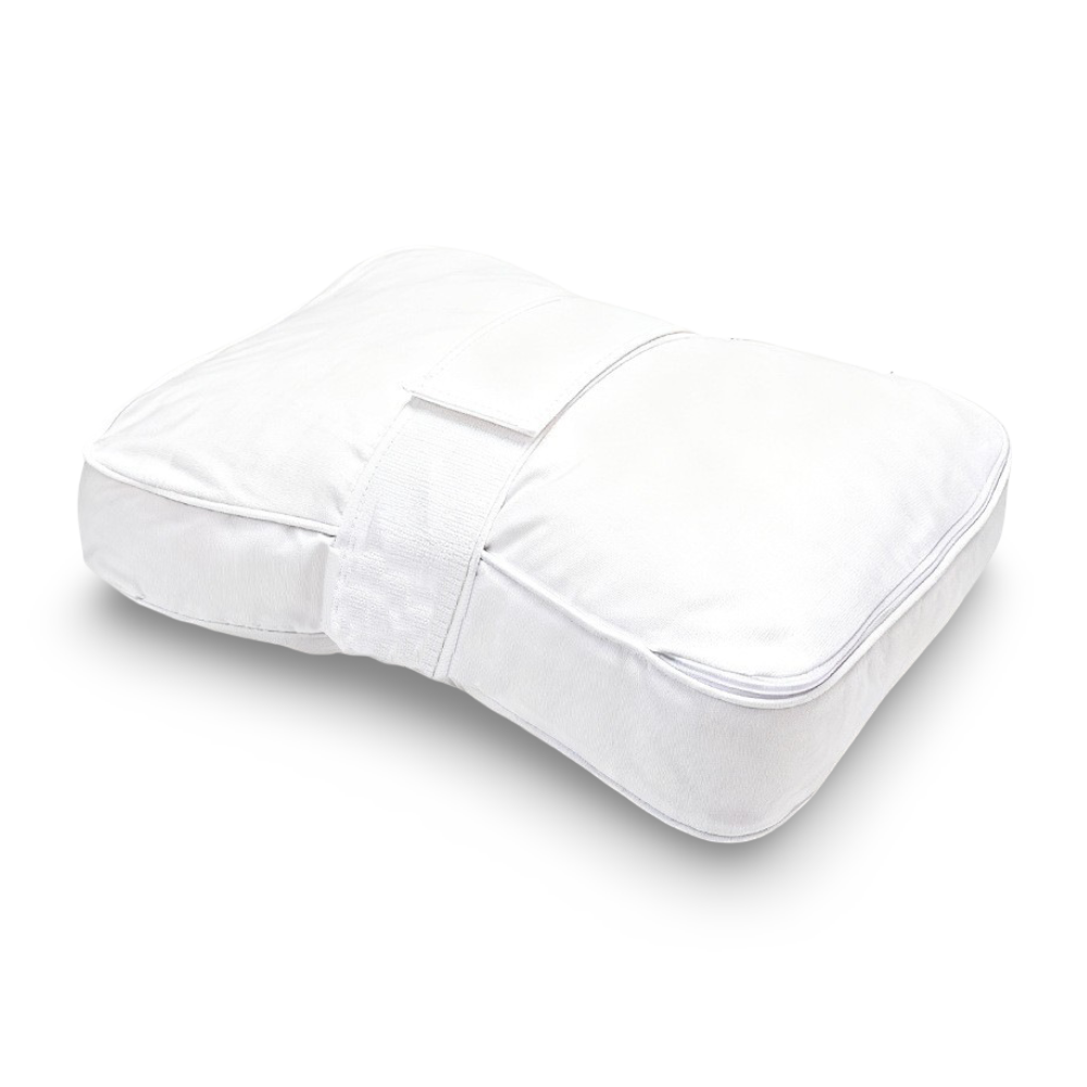 Almohada para rodillas de espuma viscoelástica con correa ajustable para la pierna