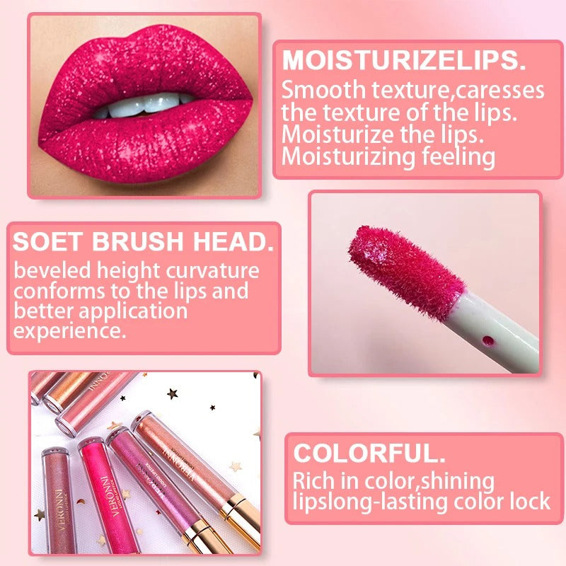 LipLuxe - Glitter Liquid Lipstick for Long-Lasting Sparkle