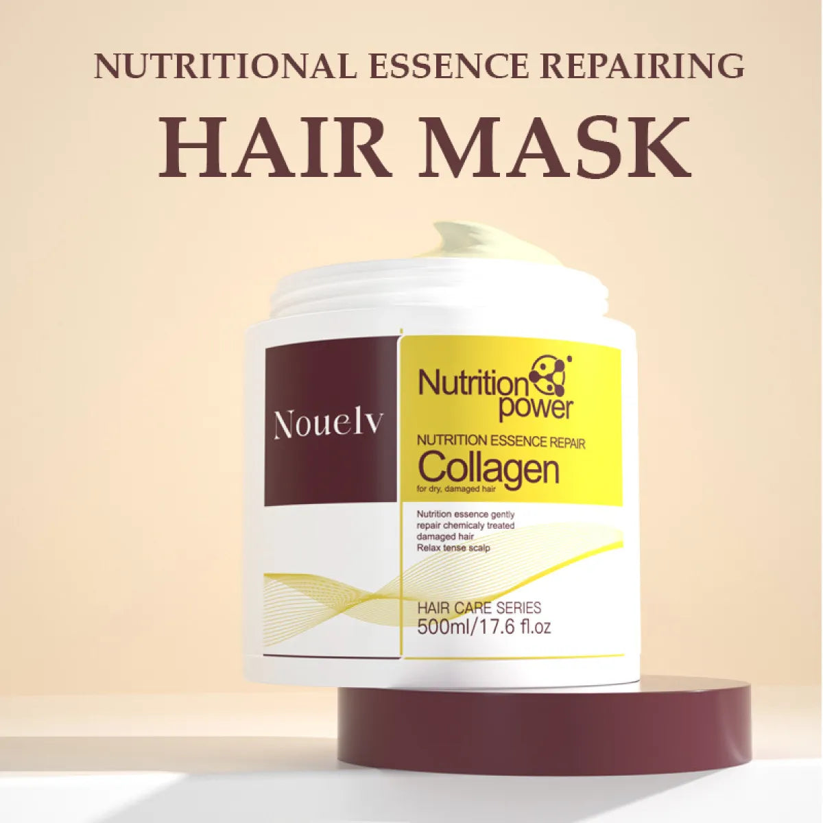 LuxuraSilk - Collagen Hair Mask for Dry, Frizzy & Damaged Hair Care