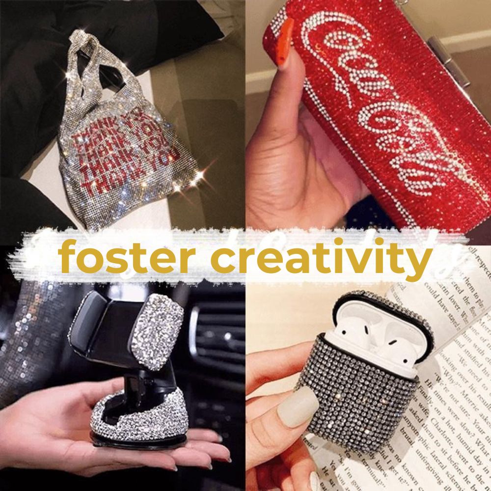 CrystalPen — sada pera na diamantové malování s krystaly pro DIY tvoření a kreativní projekty