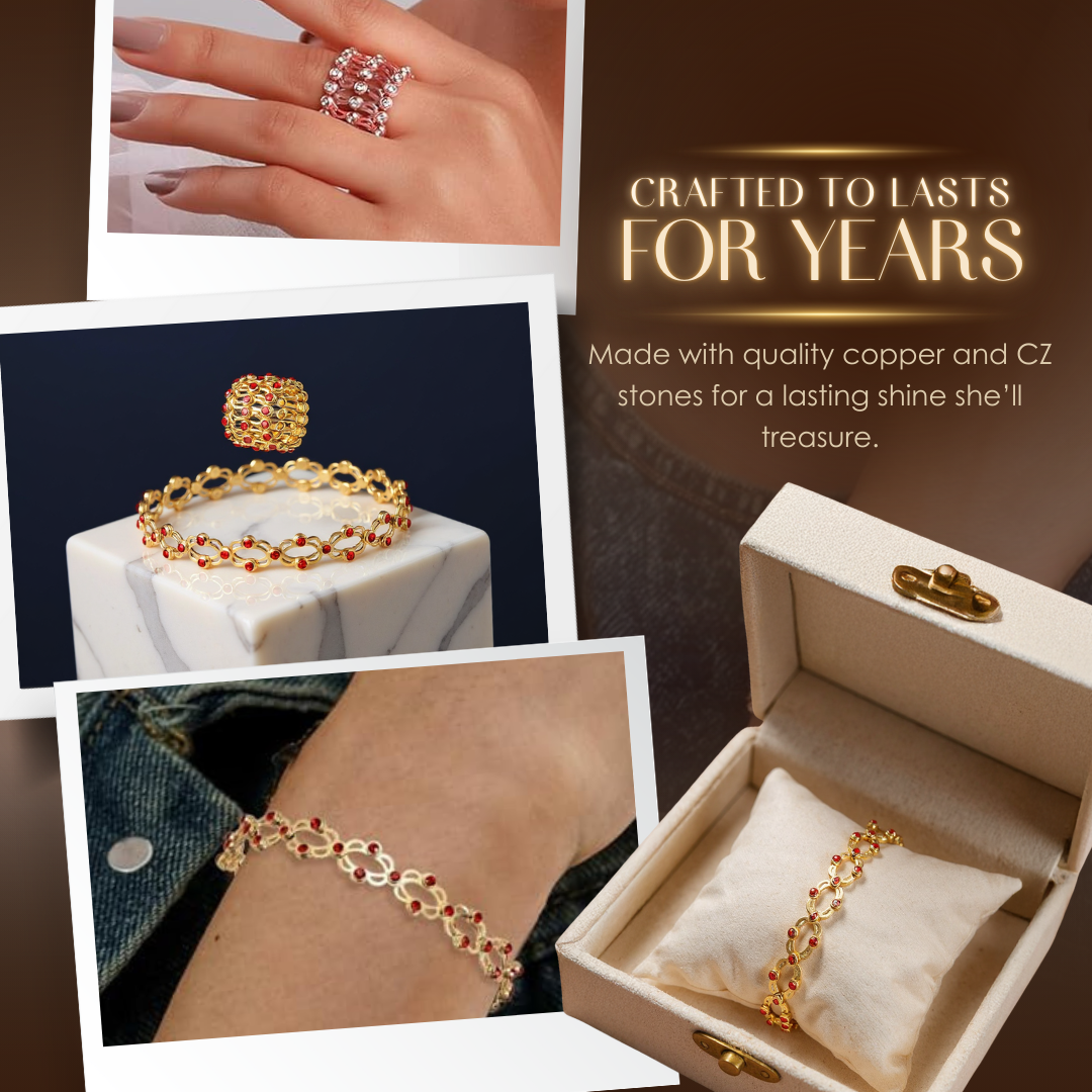 Skladací prsteň premeniteľný na náramok – šperkový doplnok