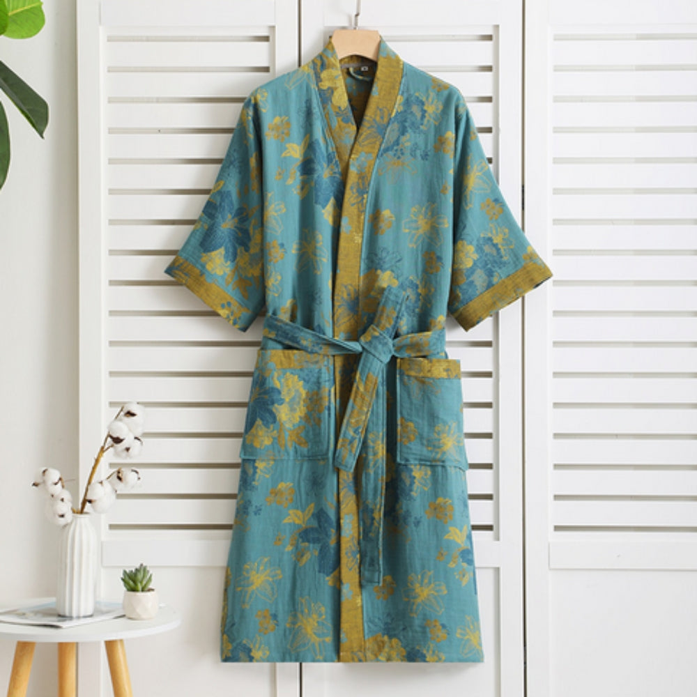 Rosewood Charm – Luxury Cotton Robe