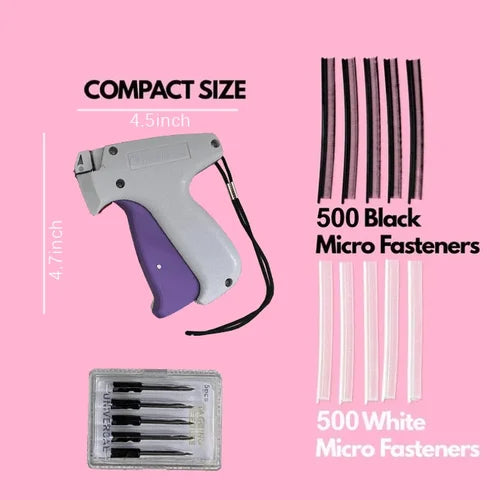 QuickStitch Set mit handgeführtem Werkzeug zum schnellen Befestigen von Kleidung