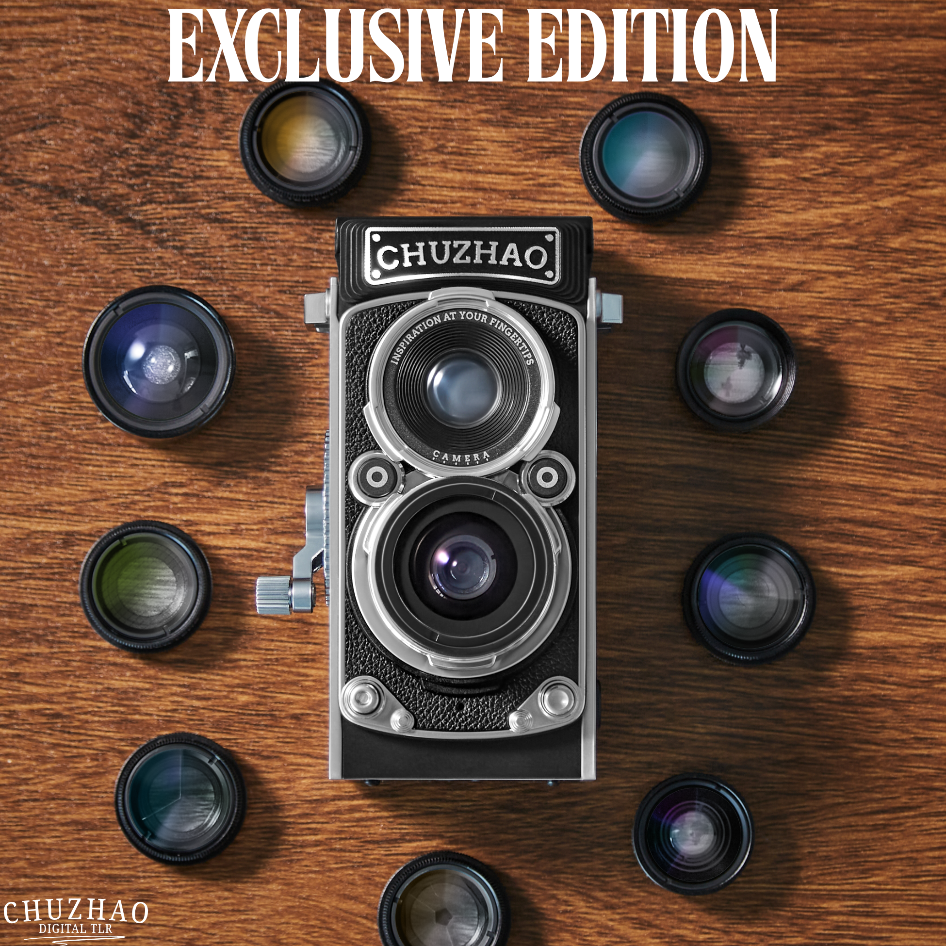 LuminaVue TLR 2.0 — Kit de lentes para teléfono con cámara retro para fotografía móvil creativa