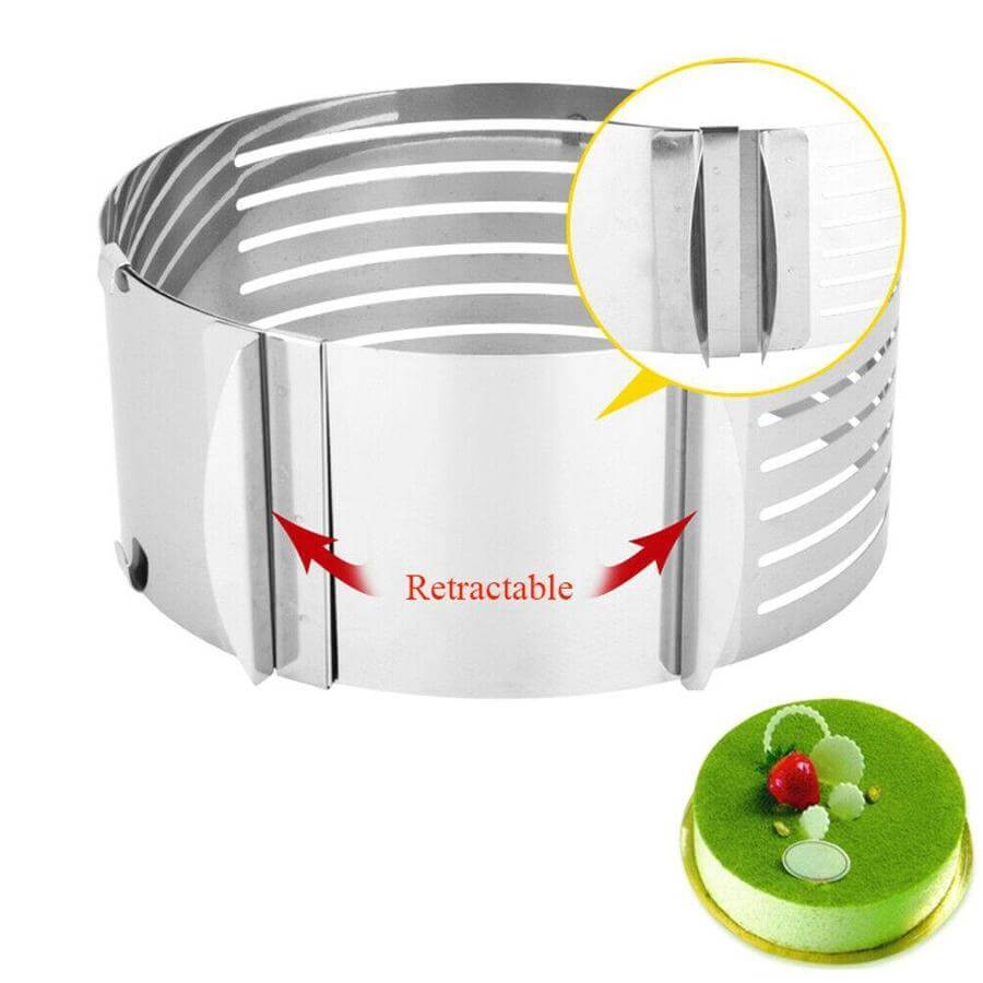LayerMaster — Verstellbarer Tortenring für Schichtkuchen und Backprojekte