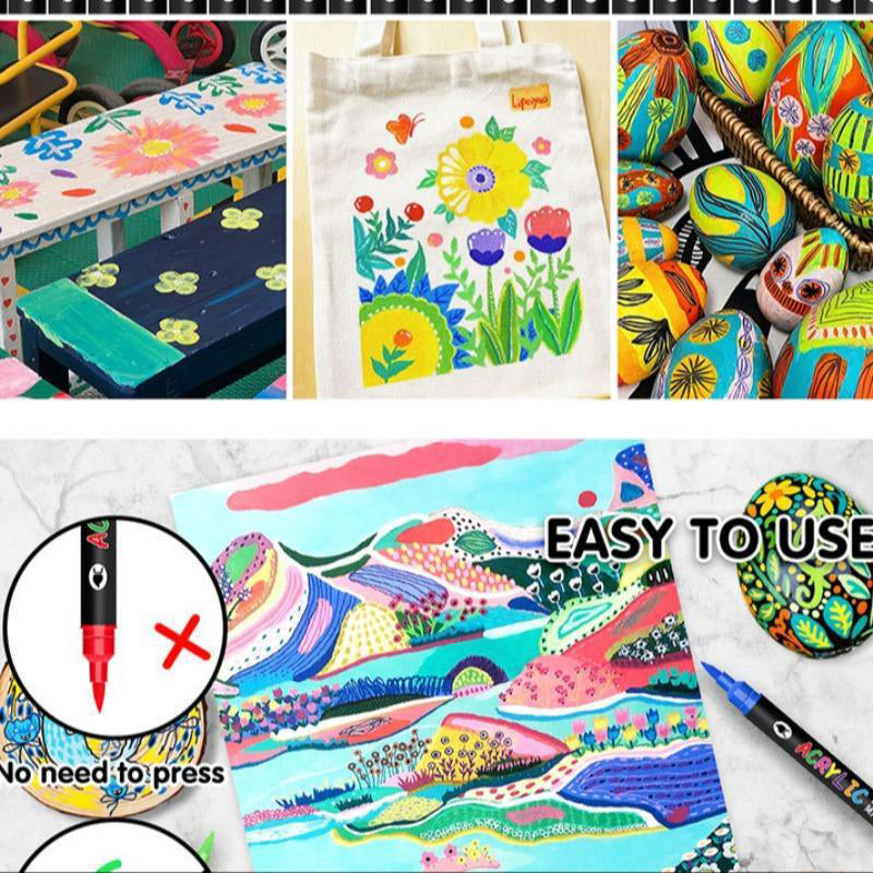 PureVibrance — akryylimaalitussetti (maalitussiveltimet)