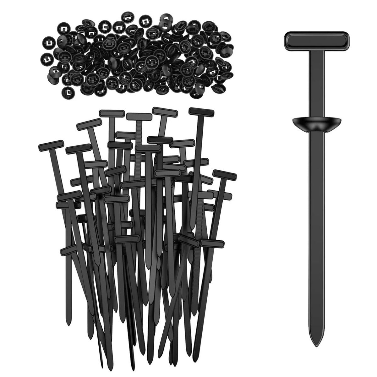 Universal Reusable Cable Tie Buckle for Organizing Cables